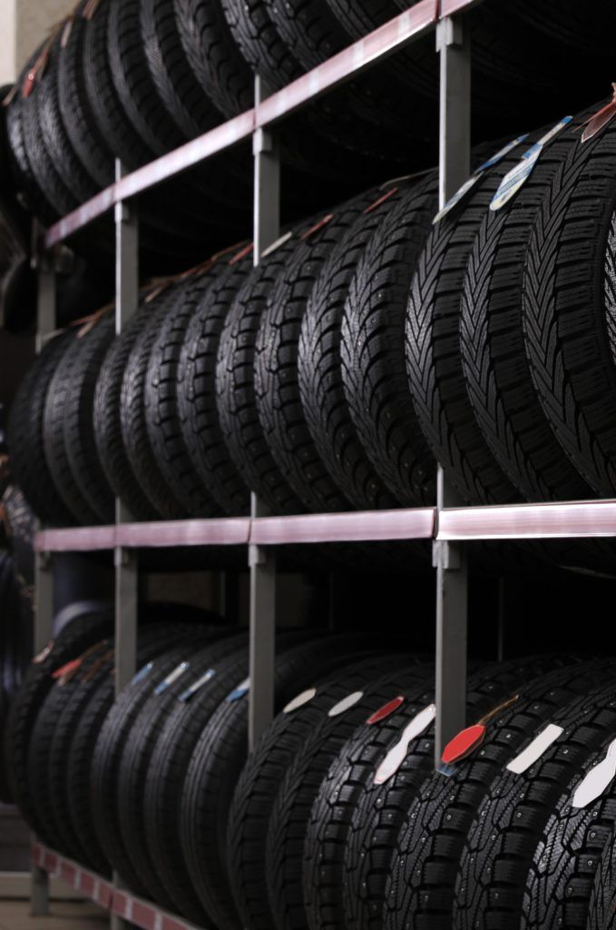 Stack of tyres in stock - Tyres Luton